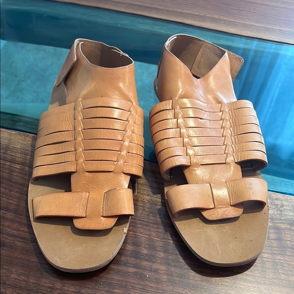 Vince Shoes - Vince Tan Leather Sandals
